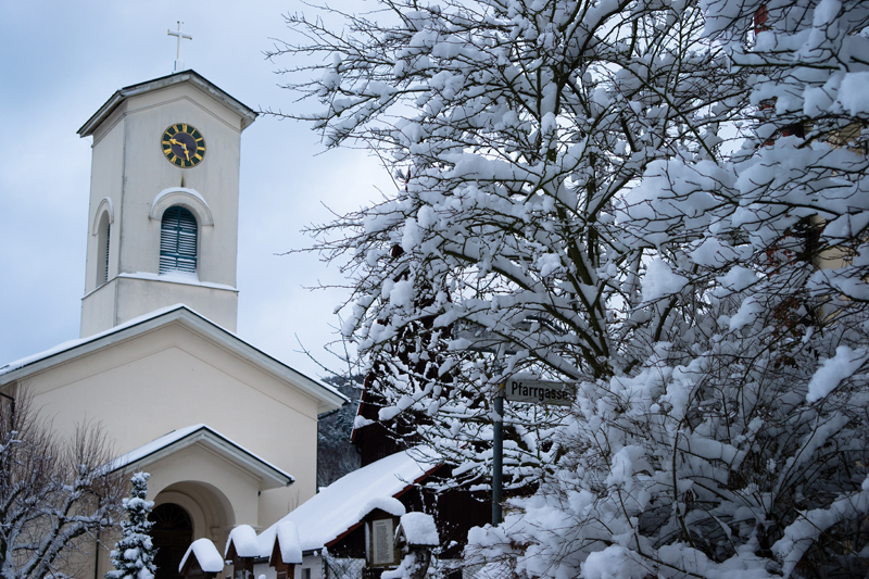 Kirche St. Johannes (""Ludwigskirche") im Winter